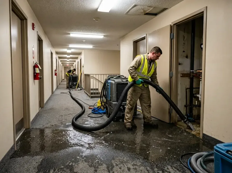 multi-unit-apartment-hallway-f-005 — frequently asked questions, Emergency Burst Pipe Water Extraction & Removal in Big Lake…